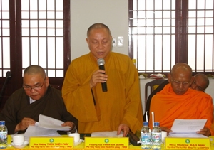 Ban Thường thực HĐTS thông qua việc giới thiệu TT. Thích Thanh Nhiễu đảm nhiệm Phó Chủ tịch Thường trực HĐTS