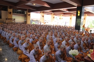 Trong thể khai mạc Đại Giới Đàn Quảng Đức PL.2557- DL.2013