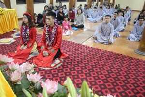 Thái Bình: Lễ hằng thuận kết duyên tại chùa Từ Xuyên
