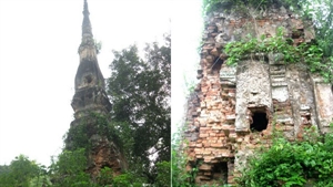 Gặp quả báo tức khắc vì phá tháp cổ trộm cắp tượng Phật
