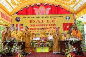 Nam Định: Lễ cung nghinh Ngọc Xá Lợi và khánh thành Tổ đường chùa Đa Phúc