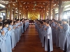 Thái Bình: Thanh thiếu niên dự khóa tu tại chùa Từ Xuyên