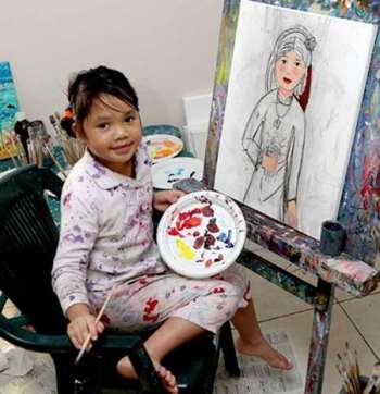 Jacquelyn Ngô – họa sĩ thiên tài tí hon của châu Úc 