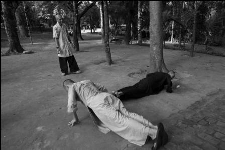 Thắng hay thua không quan trọng, rèn luyện sức khỏe và dưỡng tâm là mục đích của người tu hành