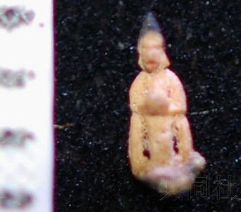 日本佐贺县立博物馆向公众展示一尊仅3毫米的微雕佛像