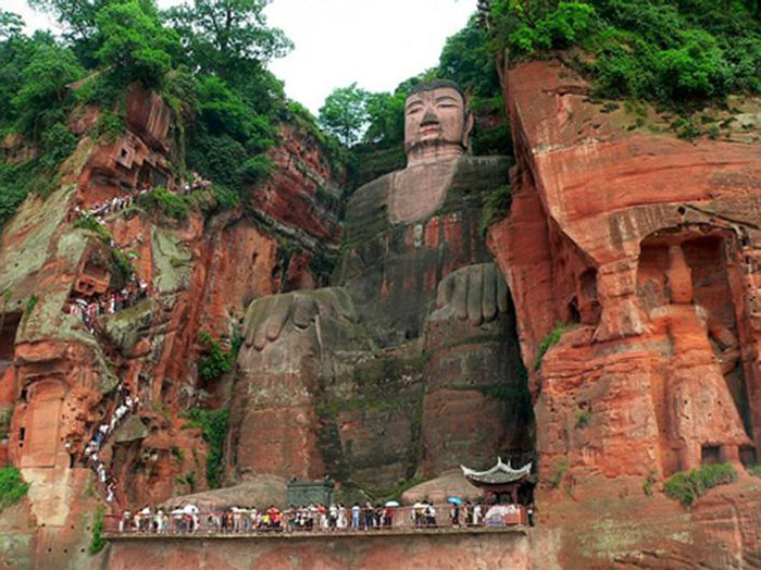  Đại tượng Phật Leshan Giant Buddha, Trung Quốc - Tứ Xuyên, Trung Quốc