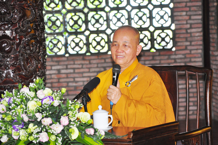 HT. Thích Minh Thiện - Ủy viên Hội đồng trị sự TW GHPGVN, Phó Trưởng ban Thông tin truyền thông TW HGPGVN, Trưởng Ban trị sự Phật giáo Long An, trụ trì chùa Thiên Châu – Tân An.