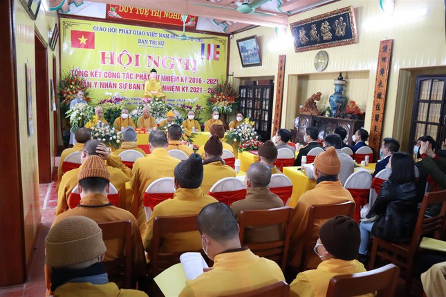 Thái Bình: Hội nghị tổng kết, chuẩn y nhân sự Ban Trị sự Phật giáo huyện Vũ Thư (2021-2026) ảnh 2