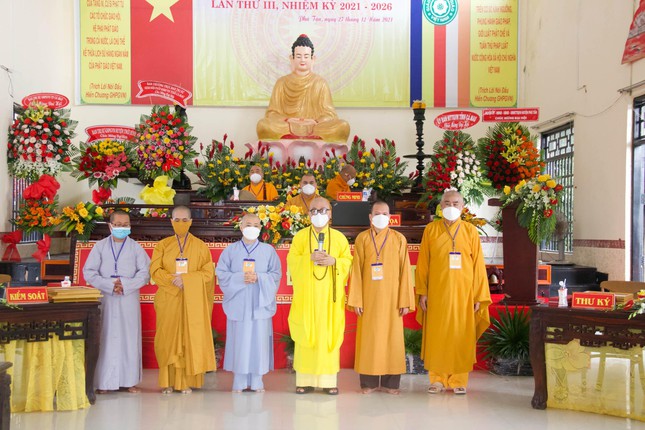 Cà Mau: Đại hội đại biểu Phật giáo huyện Phú Tân lần thứ III, nhiệm kỳ 2021-2026 ảnh 3