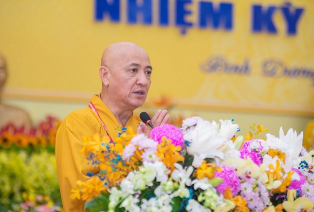 Bình Dương: Đơn vị đầu tiên tổ chức Đại hội đại biểu Phật giáo cấp tỉnh thành nhiệm kỳ 2022-2027 ảnh 3