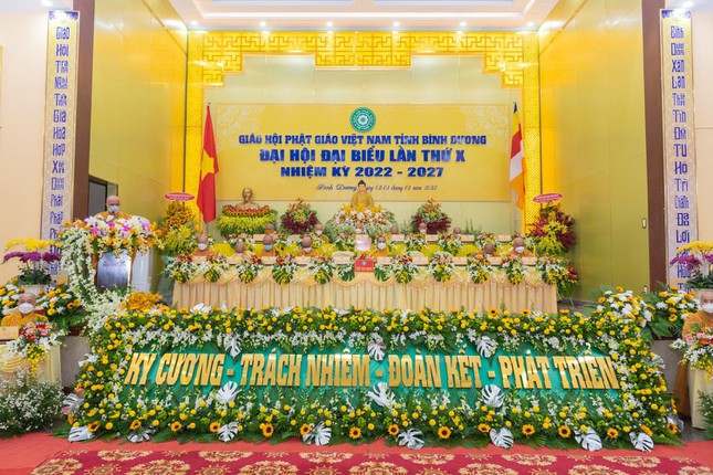 Bình Dương: Đơn vị đầu tiên tổ chức Đại hội đại biểu Phật giáo cấp tỉnh thành nhiệm kỳ 2022-2027 ảnh 1
